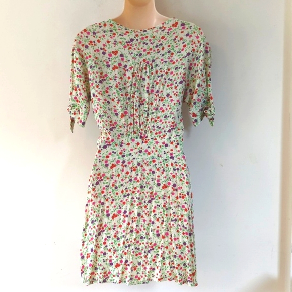 Faithfull The Brand Marianne Mini Dress in Bastille Floral - Picture 7 of 16
